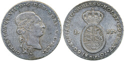 Denmark, Christian VII Sieg 45.1-H39A 1 speciedaler 1801 28.81 g. 1+