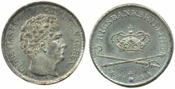 Denmark, Christian VIII Sieg 6-H9A 3 rigsbanksskilling 1842 A ...