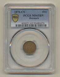 Denmark, Christian IX Sieg 1.1 1 øre 1876 Superb example of the key ...