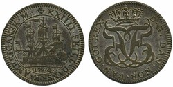 Denmark, DVI, Frederik V KM 9 var 24 skilling 1764 Contemporary ...