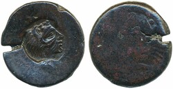 Ancient, Greek coins, Sicily. Akragas (405–392 B.C.). Hemilitron ...