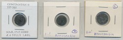 Ancient, Roman Republic, follis three coins, Constantius, 337-361, ...