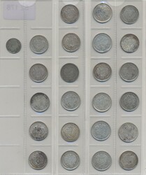 Bolivia, Collection of silver coins 1872–1909 in total 24 pcs, ...