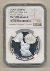 Bulgaria, KM 251 10 leva 2000 Graded by NGC as PF67 ULTRA CAMEO
