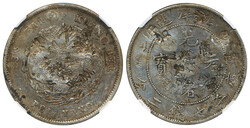China, Chihli, L&amp;M- 462 1 dollar 1903 (Year 29) Chopmarked. ...