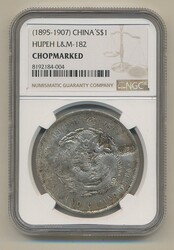 China, Hupeh Province, L&amp;M- 182 1 dollar ND (1895–1907) ...