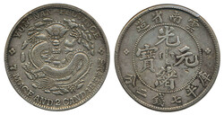 China, Yunnan, L&amp;M- 418 1 dollar ND (1908) Minor traces of ...