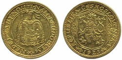 Czechoslovakia, KM 8 1 dukat 1923 3.49 g XF-UNC Circulation: 61861