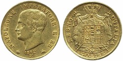 Italy, Napoleon (1805-1814) KM 12 40 lire 1812 M VF-XF