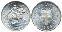 Portugal, KM 579 10 escudos 1929 Commemorative issue for the Battle ...