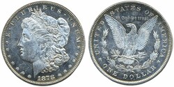 U.S.A., KM 110 1 dollar 1878 8 tail feathers. Lustrous example. ...