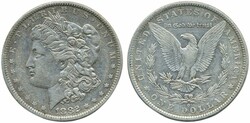 U.S.A., KM 110 1 dollar 1882 O VF