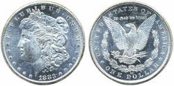 U.S.A., KM 110 1 dollar 1883 CC XF