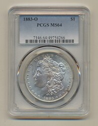 U.S.A., KM 110 1 dollar 1883 O Graded by PCGS as MS64Automatisch ...