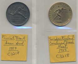 Finland, Finnish Championship Competitions 1953. Medal in white metal ...