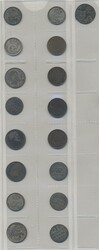 Denmark, Small lot of mostly silver coins from 1600s to 1920s. Very ...