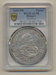 Hungary, Ferdinand II (1619-37) Dav. 3131A 1 thaler 1632 NB 28.52 g. ...