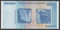Zimbabwe, Pick 91 100 trillion dollars 2008 UNC