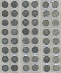 Finland, Collection of silver coins from Finland 1866–1917, 50 ...