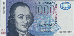 Finland, Pick 121 1000 markkaa 1986 8020852180. Litt. A. 1+ 1 more ...