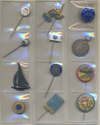 Sweden, Collection of pins some in silver. In total 25 pcs. Please ...