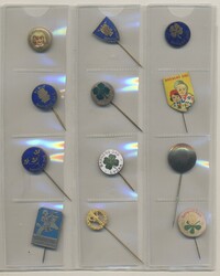 Sweden, Collection of pins (Barnens dag ten pcs). In total twelve pcs ...