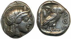 Ancient, Greek coins, Athens, Attica. (After 449 BC).Tetradrachm, 17 ...