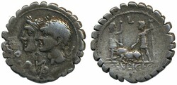 Ancient, Roman Republic, C. Sulpicius and Galba Craw 312/1 AR drachm ...