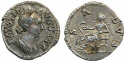 Ancient, Roman Empire, Faustina II (147–175). Denarius. 3.11 g. RIC ...