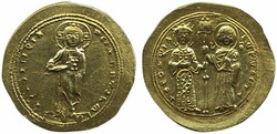 Ancient, Byzantine Empire, Theodora (1055–1056). Histamenon, 4.34 g ...