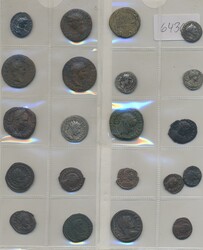 Ancient, Roman Empire, Group of 21 silver and bronze coins. One or ...