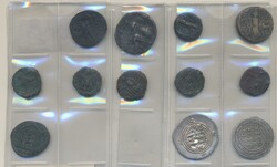 Ancient, Mixed, Group of twelve silver and bronze coins of Ancient ...