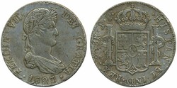 Bolivia, Ferdinand VII (1808-1825) KM 84 8 reales 1823 25.61 g. ...