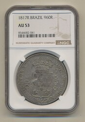 Brazil, Joao VI (1799-1818) KM 307.3 960 reis 1817 Rio De Janeiro ...