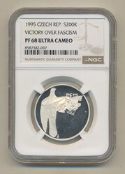 Czech Republic, KM 15 200 korun 1995 Graded by NGC as PF68 ULTRA ...