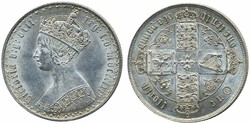 Britain, Victoria Spink 3892 1 florin 1864 Lustrous example. XF