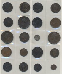 Britain, Collection of coins from the British empire. In total 27 pcs ...