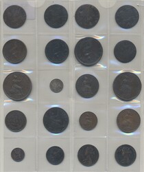 Britain, Collection of coins from the British empire. In total 27 pcs ...