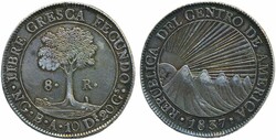 Guatemala, Central American Republic KM 4 8 reales 1837 26.82 g. ...