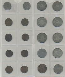 Iraq, Small group of 20 coins 1930s–1950s in silver and base metals ...