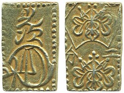 Japan, JNDA 9-29 2 bu ND (1868–69) 3.05 g. VF