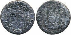 Mexico, KM 103 8 reales 1741 19.49 g. From the shipwreck Hollandia ...