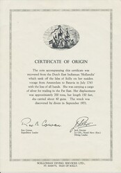 Mexico, KM 103 8 reales 1741 19.49 g. From the shipwreck Hollandia ...