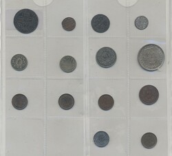 Switzerland, Small group of 14 coins in silver and copper including ...