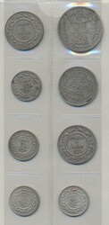 Tunisia (FR), Small lot of eight silver coins 1891–1939 including ...