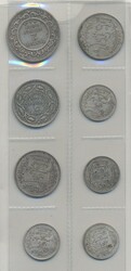 Tunisia (FR), Small lot of eight silver coins 1891–1939 including ...