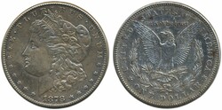 U.S.A., KM 110 1 dollar 1878 S XF