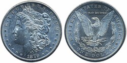 U.S.A., KM 110 1 dollar 1879 S XF-UNC