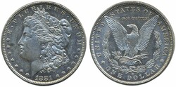 U.S.A., KM 110 1 dollar 1881 O XF
