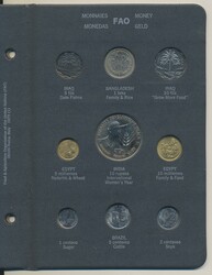 ALL WORLD, Four albums with 174 coins in silver, bronze and ...